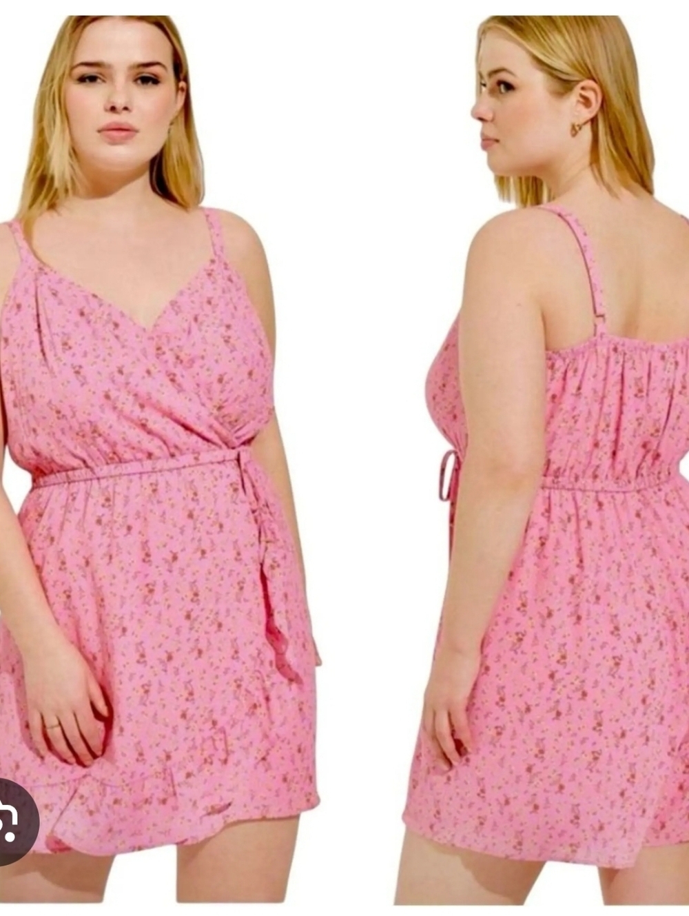 Like New Torrid 2x Georgette Surplice Wrap Romper